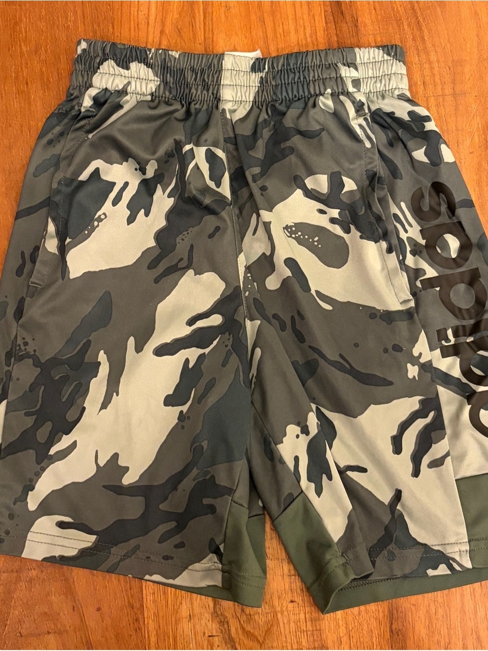 adidas Men's Camo Athletic Shorts - Olive & Gray